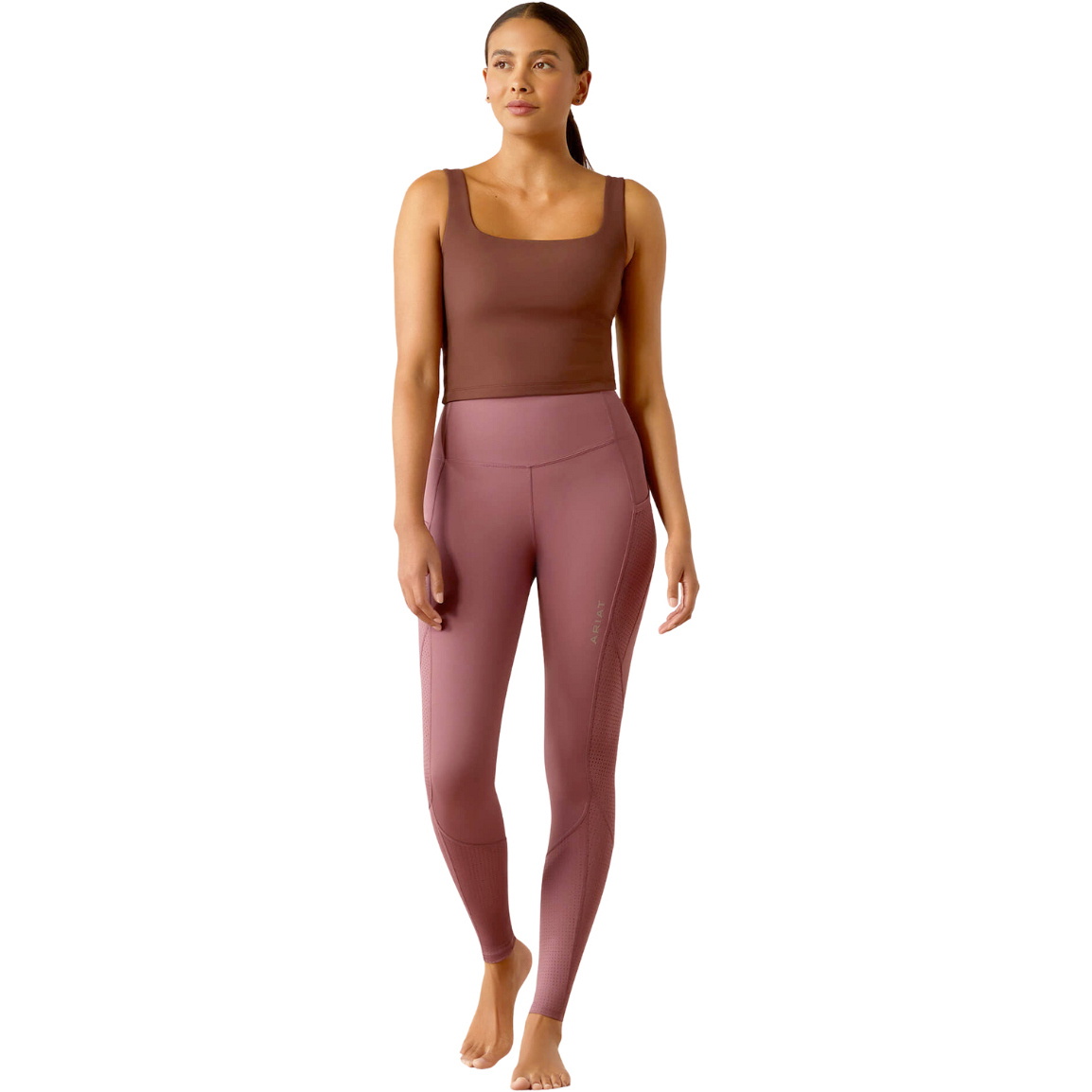 Ariat Womens Breathe Eos Half Grip Tights 10054930 - Tulipwood